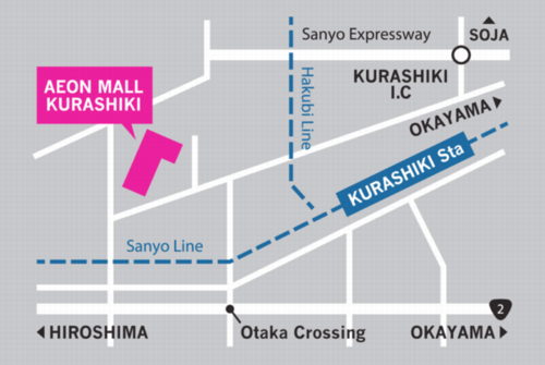 【イオンモール倉敷地図】